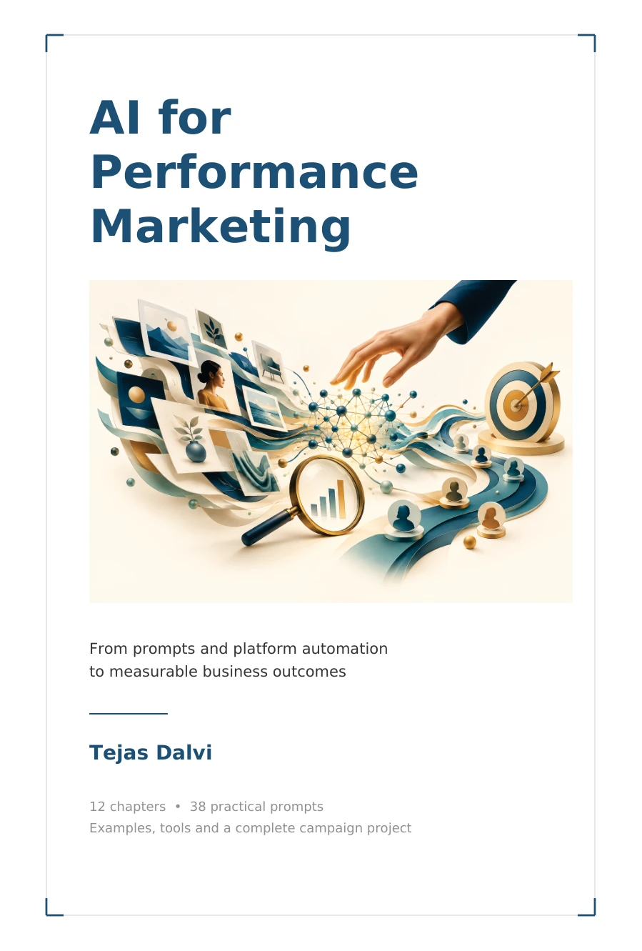 AI for Performance Marketing by Tejas Dalvi, a practical book for marketers and founders